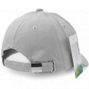 Baseball Caps Suede Baseball Cap- Unisex Faux Suede Leather Classic Adjustable Plain Hat Baseball Cap - Grey - CH182XN6AYT $1...