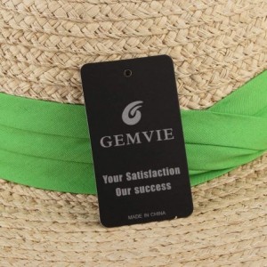 Sun Hats Women Straw Flat Top Boater Hat Braided Straw Wide Brim Summer Beach Cap Ribbon Straw Fedora Sun Hat - Beige 2 - C61...