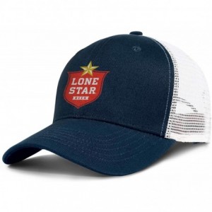 Visors Lone Star Logo Men's Women's Mesh Trucker Cap Adjustable Snapback Beach Hat - Dark_blue-165 - C318WIN2AK8 $32.58