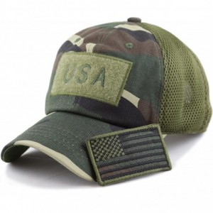 Baseball Caps Cotton & Pigment Low Profile Tactical Operator USA Flag Patch Military Army Cap - Usa-camo - CE183603A6Z $26.55