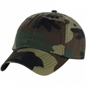 Baseball Caps MG Unisex Unstructured Ripstop Camouflage Adjustable Ballcap - Camo Army - CR18R4ACSIQ $20.50