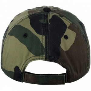 Baseball Caps MG Unisex Unstructured Ripstop Camouflage Adjustable Ballcap - Camo Army - CR18R4ACSIQ $17.81
