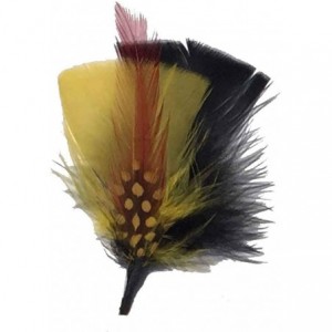 Fedoras Side Feather for Hats & Fedoras - Gold7 - CB18HY8XIXT $22.33