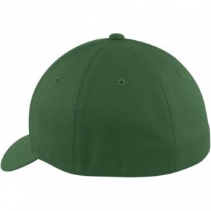 Baseball Caps Flexfit Cotton Twill Cap. C813 - Forest Green - CI183IILW3K $22.85