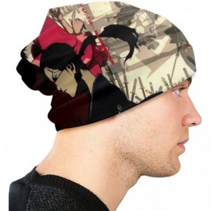 Skullies & Beanies Samurai Champloo Adult Men's Knit Hat and Beanies Will Fit Your Head Perfect Black - C318A5ALS6G $28.67