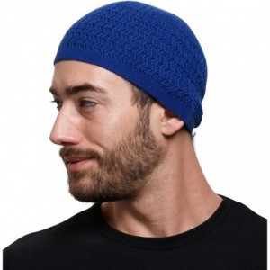 Skullies & Beanies Over-The-Ear Beanie Kufis with Zigzag Knit in 100% Cotton - Great for Daily and Chemo Headwear Men and Wom...