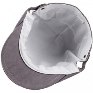 Newsboy Caps Newsboy Hats for Men-Plain Stripe Beret Cabbie Driving Gatsby Flat Cap - Style 4 Grey(corduroy) - CR12NBZ713Y $1...