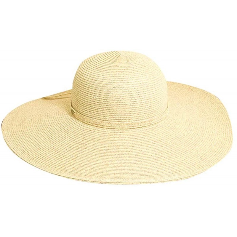 Sun Hats Women's Big Brim Paper Braid Hat - Toast - CR11D2VVKPP $69.37