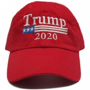 Baseball Caps Trump 2020 Keep America Great MAGA hat Cap Made in The USA! - Red - C018DMG2UYE $28.93