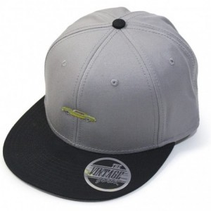 Baseball Caps Premium Plain Cotton Twill Adjustable Flat Bill Snapback Hats Baseball Caps - 70 Black/Gray - CF12MSKBVN1 $24.76