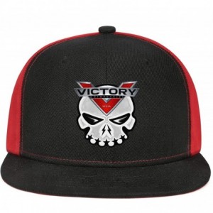Baseball Caps Baseball Hats Victory-Motorcycle- All Cotton Snapback Flatbrim Hip Hop Cap - Black-117 - CW18ULEXAND $36.89