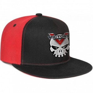 Baseball Caps Baseball Hats Victory-Motorcycle- All Cotton Snapback Flatbrim Hip Hop Cap - Black-117 - CW18ULEXAND $36.89