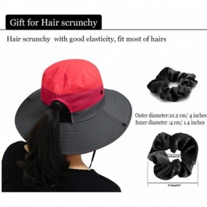 Sun Hats Sun Hats for Women and Hair Scrunchies-Women's Cap with[Outdoor Summer][Sun UV Protection][Ponytail Hole] - CM18SGLO...