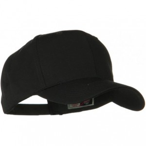 Baseball Caps Solid Cotton Twill Pro Style Cap - Black - Black - C211918GMZV $17.53