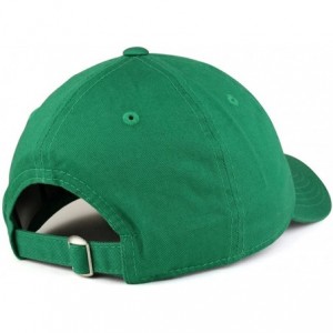 Baseball Caps Low Profile Vintage Washed Cotton Baseball Cap Plain Dad Hat - Kelly - C21864KS4HC $25.77