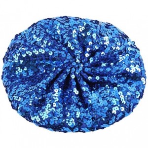 Berets Performance Dancing Vintage Headwear - Blue - CR18OZALS4E $18.29