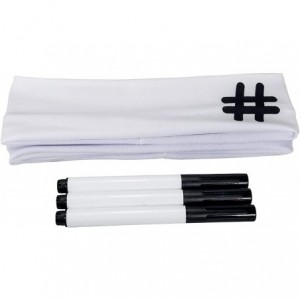 Headbands Hashtag Headband and Fabric Marker [Set of 3] for Sports- Events- More - C6187TS3XT7 $22.47