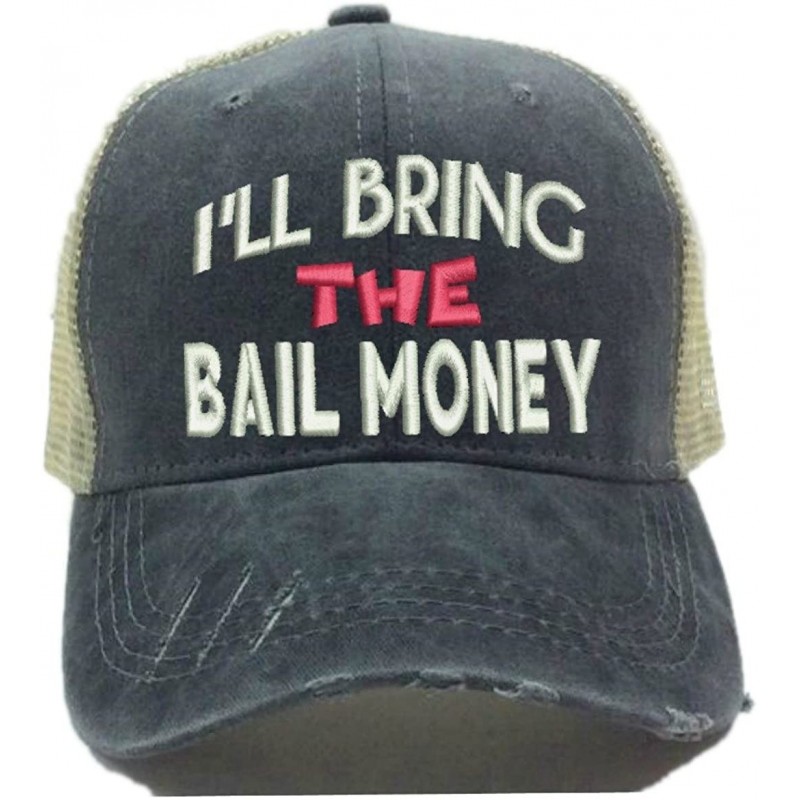 Baseball Caps I'll Bring The Alcohol Bad Decisions Adult Custom Distressed Trucker Hat Men Women Funny Ball Cap - C818CCT8OGK...