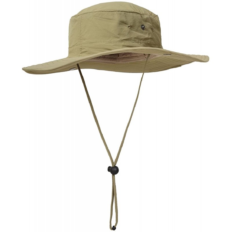 Sun Hats Wide Brim Cowboy Hat Unisex Foldeable Cap Sun Block UPF50+ Golf Fishing Hiking- Camping - A Khaki - CI12L20TEL9 $25.25