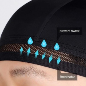Skullies & Beanies Helmet Liner Skull Cap Sweat Wicking Running Beanie Men & Women Multifunctional Headwear Hard Hat - Black2...