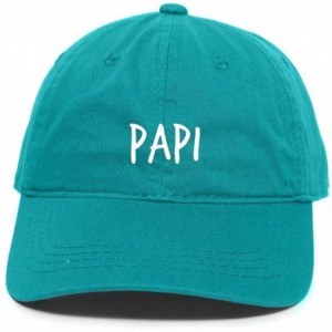 Baseball Caps Papi Daddy Baseball Cap- Embroidered Dad Hat- Unstructured Six Panel- Adjustable Strap (Multiple Colors) - Teal...