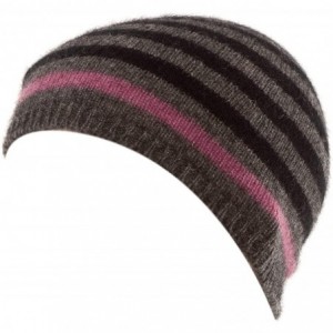 Skullies & Beanies New Zealand Wool/Brushtail Possum Blend Stripe Hat Unisex - Heather Stripe - CK110X9EW63 $98.86