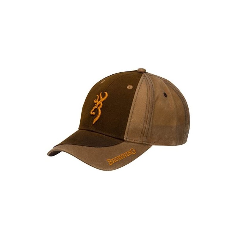Baseball Caps Two-Tone Wax Cap Dark Brown - CG12BZ0OAWD $27.05