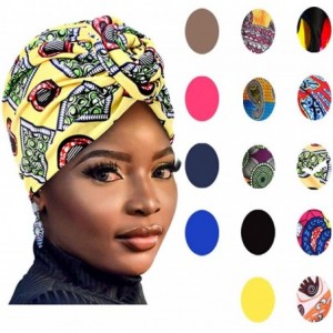 Skullies & Beanies Women Pre-Tied Bonnet Turban for Women Printed Turban African Pattern Knot Headwrap Beanie - CB192UY93YN $...