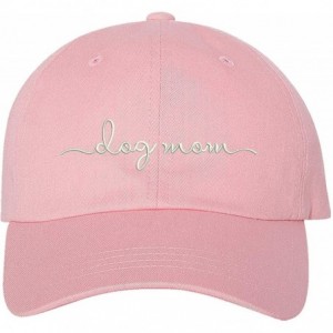 Baseball Caps Dog Mom Baseball Hat - Unisex Hat - Dog Lover Gift - Light Pink - C818O9NX6UD $35.25