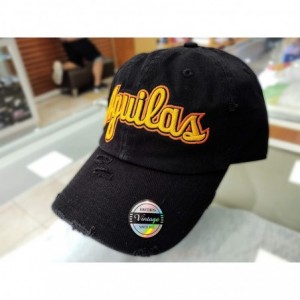 Baseball Caps Aguilas Cibaeñas Vintage Hats (Black/Yellow Aguilas) - C018HU7ATO3 $52.23