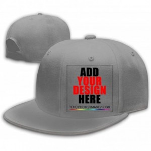 Baseball Caps Custom Baseball Caps- Design Your Own Hat- Team Photo Text Logo Graphic Print - Baseball-c Gray - CT18U7K0Y6W $...