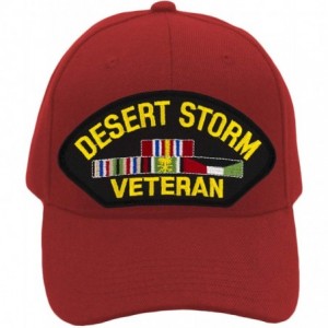 Baseball Caps Desert Storm Veteran Hat/Ballcap Adjustable One Size Fits Most - Red - C818RHM0YSS $44.97