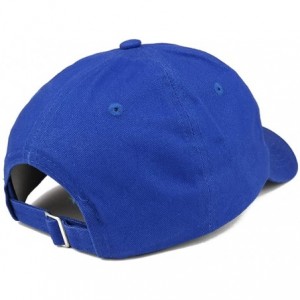 Baseball Caps Rock On Embroidered Dad Hat Adjustable Cotton Baseball Cap - Royal - CP12NBYYBAB $32.03