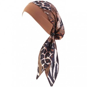 Skullies & Beanies Chemo Cancer Sleep Scarf Hat Cap Ethnic Printed Pre-Tied Hair Cover Wrap Turban Headwear - C118SKCXQL8 $20.67