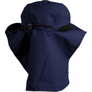 Sun Hats Headware Extreme Outdoor Condition Ear Neck Flap Protection Sun Hat - Navy - CL186EL7UEQ $29.67