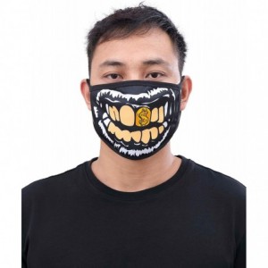 Balaclavas Bandana Fashion Face Mask - Golden Smile - CH198E5MI94 $36.49