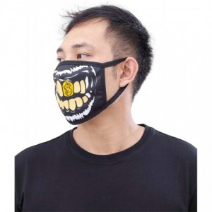 Balaclavas Bandana Fashion Face Mask - Golden Smile - CH198E5MI94 $35.55