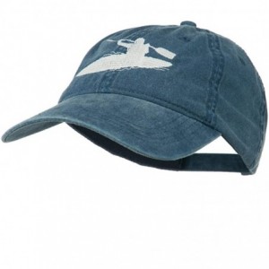Baseball Caps Sports Kayak Embroidered Washed Dyed Cap - Blue - CG11ONYW0I1 $44.43