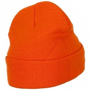 Skullies & Beanies Skeleton Mouth Embroidered Long Beanie - Orange - CH18IAACY86 $37.11