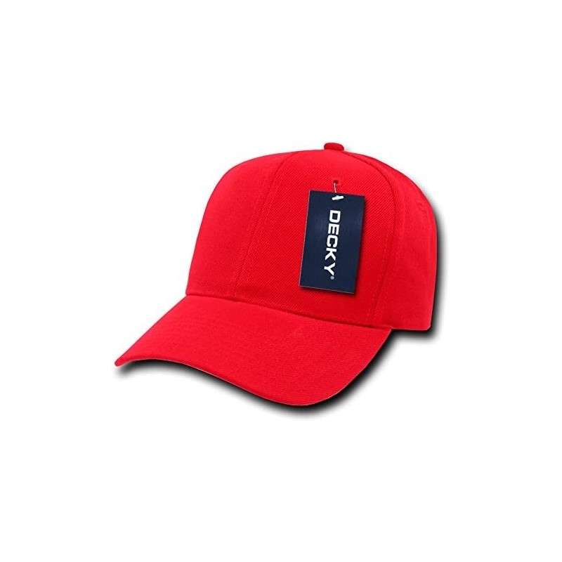 Baseball Caps Plain Pro Baseball Cap - Red - C511M63XJEZ $17.58
