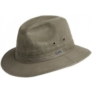 Cowboy Hats Men's Indy Jones Water Resistant Cotton Hat - Loden - CC1105L1E9R $79.07