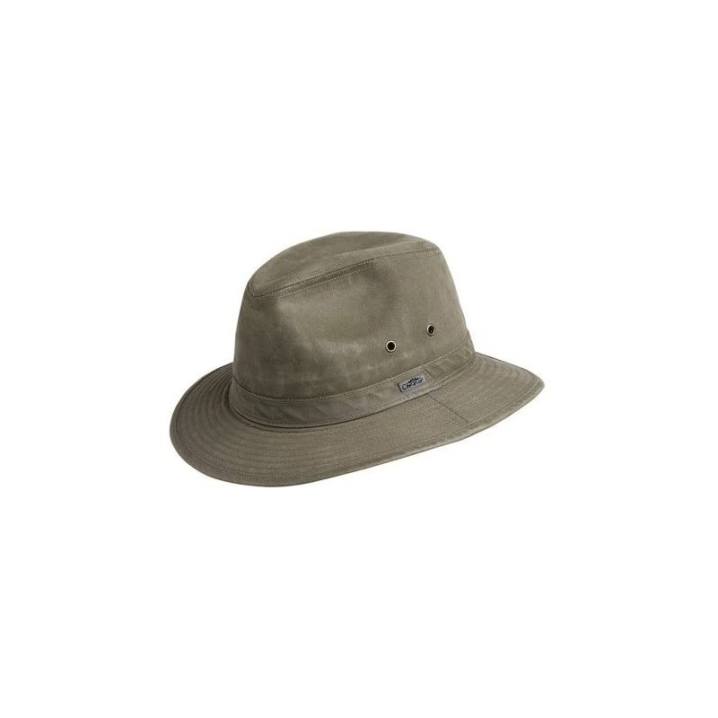 Cowboy Hats Men's Indy Jones Water Resistant Cotton Hat - Loden - CC1105L1E9R $91.72
