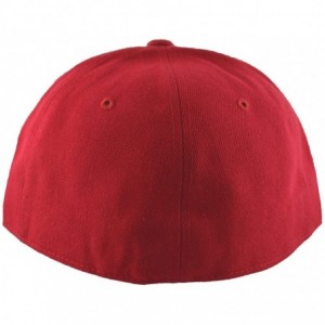 Baseball Caps Fitted Baseball Cap 7 3/8 - Red - CH11U063V1L $21.66