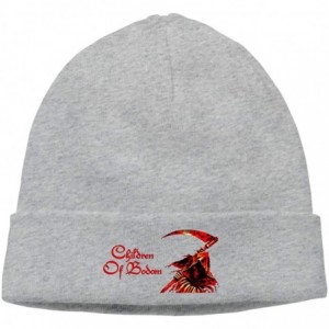 Skullies & Beanies Mens & Womens Children Of Bodom Logo Skull Beanie Hats Winter Knitted Caps Soft Warm Ski Hat Black - Gray ...