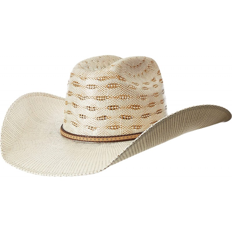 Cowboy Hats Bangora Maverick Fancy Band - Ivory/Tan - CX18CI55EQ9 $75.41
