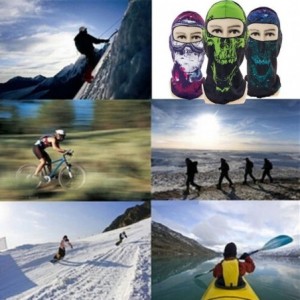 Balaclavas Unisex Skeleton Skull Ghost Windproof Ski Face Mask Motorcycle Cycling Balaclava Hood for Men Women - B - C218LYI5...