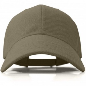 Baseball Caps Plain Baseball Cap Adjustable Men Women Unisex - Classic 6-Panel Hat - Outdoor Sports Wear - Khaki - CH18HD0IEY...