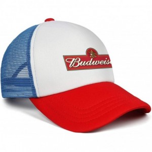 Baseball Caps Budweiser-Logos- Woman Man Baseball Caps Cotton Trucker Hats Visor Hats - Red-27 - CR18WHRK5OS $31.92