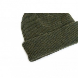 Skullies & Beanies Merino Wool Blank Beanie - Forest Green - CG186DDW348 $34.11