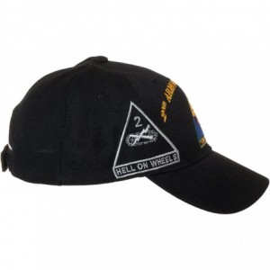 Baseball Caps Officially Licensed US Army Armored Division Black Embroidered Baseball Cap - Multiple Divisions Available! - C...